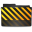 Folder Black Caution Icon 32x32 png